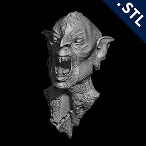 Orc Head Gore - Free STL