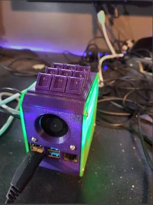 SD Holder w/ LED Housing for Pi Desktop