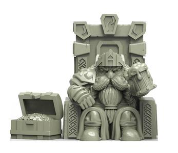 GH023 Heresylab - Dwarf King on Throne