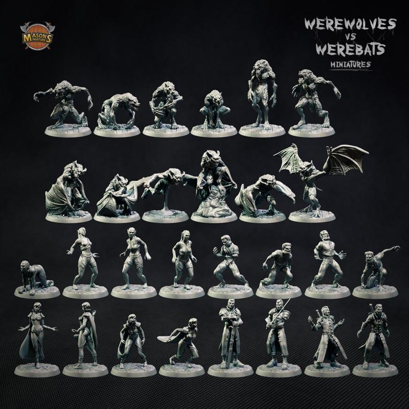 WerewolvesVSWerebats Kickstarter Full Set