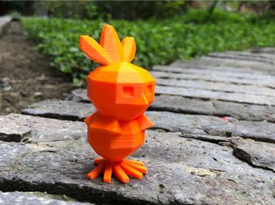 Low Poly Torchic Pokemon