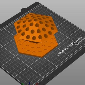 Hexagon Paint Brush Holder