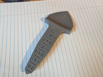 Gardening tool 2 in 1 depth gauge + shovel inches