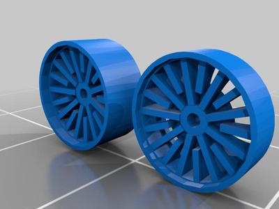 Rims and tires 1/64 scale