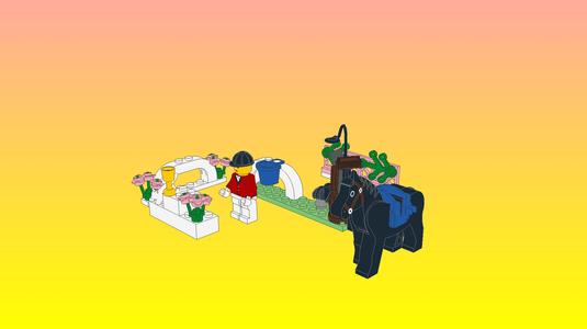 NotLego Lego Horse Model 6417