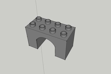 Lego duplo - Round tunnel type part
