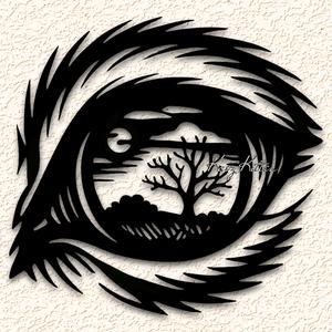 rabbit eye scenery wall art home decor