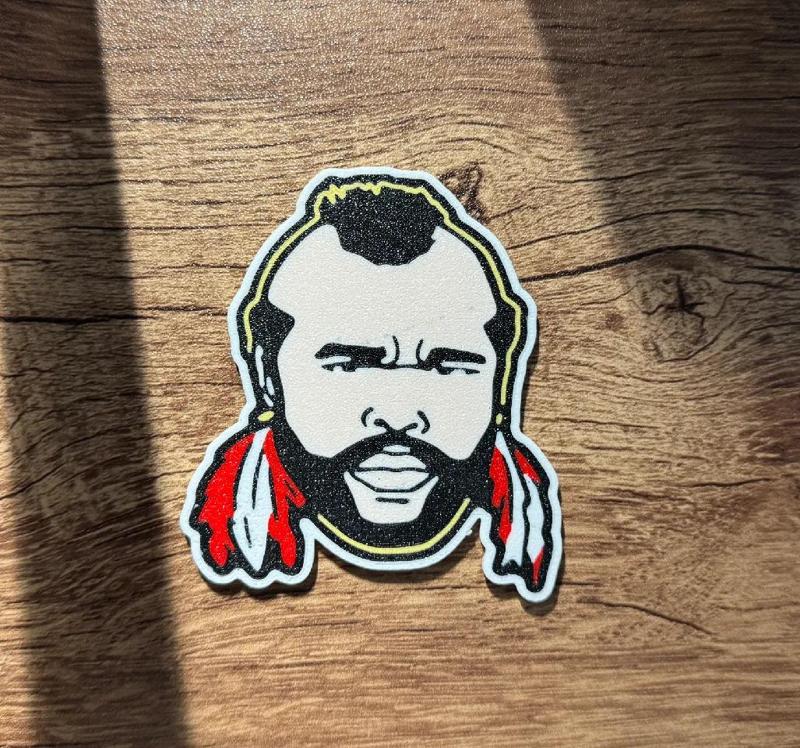 Mr T Magnet (multi-color)(8x3mm magnets)   