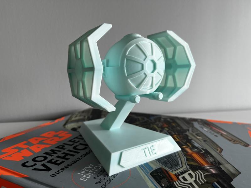 Star Wars Tie Fighter Caricature Digital File STL Bold, fat, and fun 3D print of the iconic ! Stylized design perfect for display!