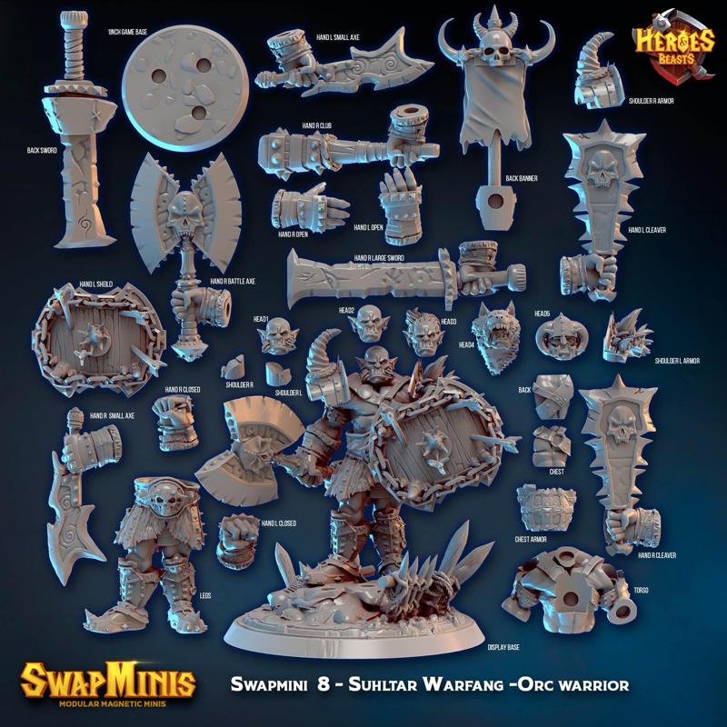 Swapmini 8 - Suhltar Warfang -Orc warrior