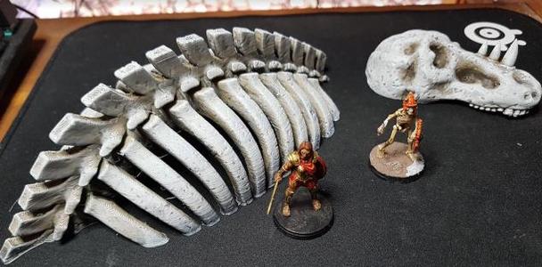 Dragon Skeleton Terrain for Fantasy and Sci-fi Wargames