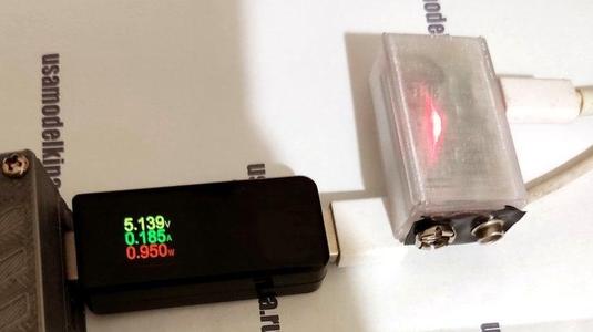 USB rechargeable LiPo 9F22 battery