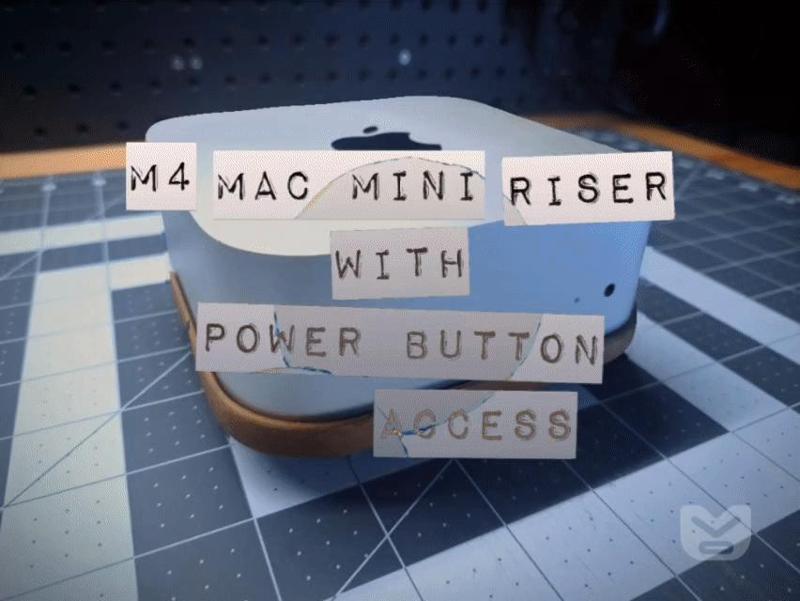 M4 Mac mini Riser with Power Button Access   
