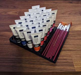 Paint tube holder