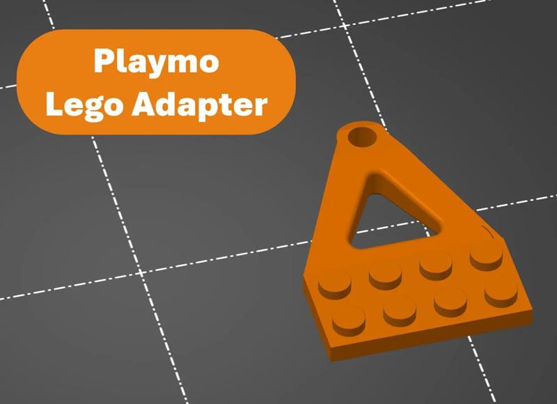 Playmo Lego adapter - trailer hitch   