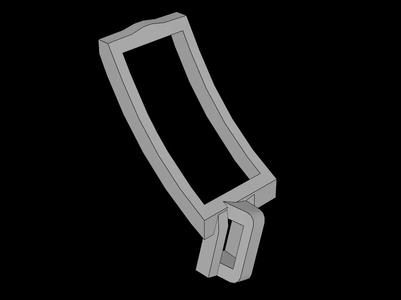 Lego Compatible (95348.dat) Minifig Sword Scabbard with Shoulder Strap   