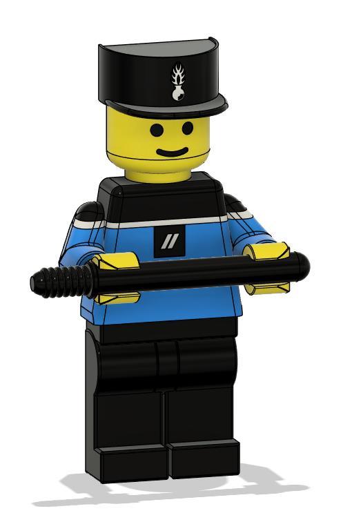 Porte Papier Gendarme Lego Man - Lego Man Police Officer Paper Holder
