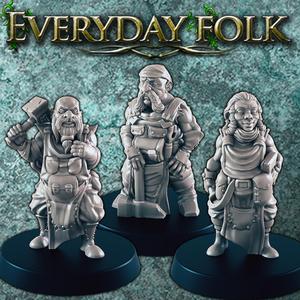 The Iron  Twins  - Dwarven Blacksmiths - Everyday Folk