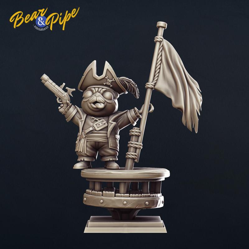 The Sea Doggos - Captain Groovebeard pre-supported