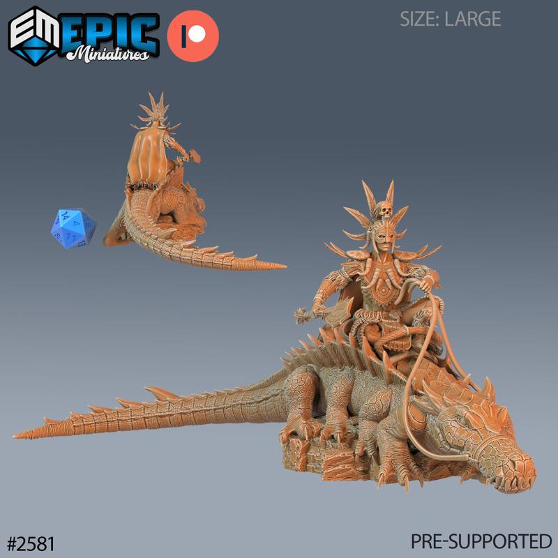 Vodoo Priest & Crocodile Mount / Southern Magician / Utopian Necromancer / Male African Warrior