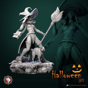 Halloween Witch 32mm and 75mm pre-supported