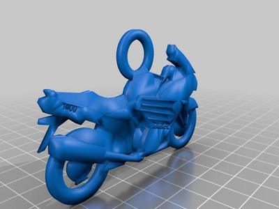 Double sided zzr keychain
