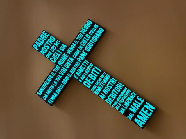 Cross with the Our Father