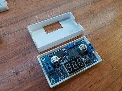 LM2577 DC step-up with LED display case