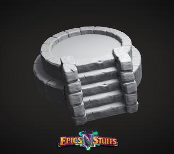 Stone Pool Miniature - Pre-Supported