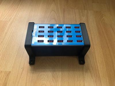 wall mount for 20 port 100W USB charger station