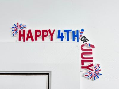 Happy 4th of July Door Corner