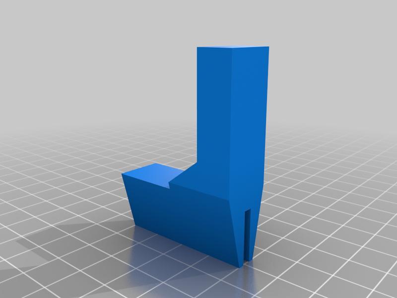 Slatwall shelf end stop.