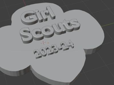 Girl Scout 2023-24 Trefoil logo