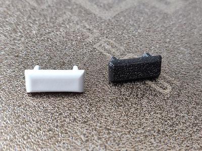 LED end cover + cover with hole for cable