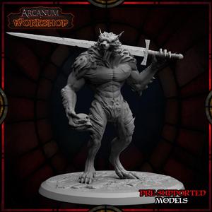Werewolf cursed knight