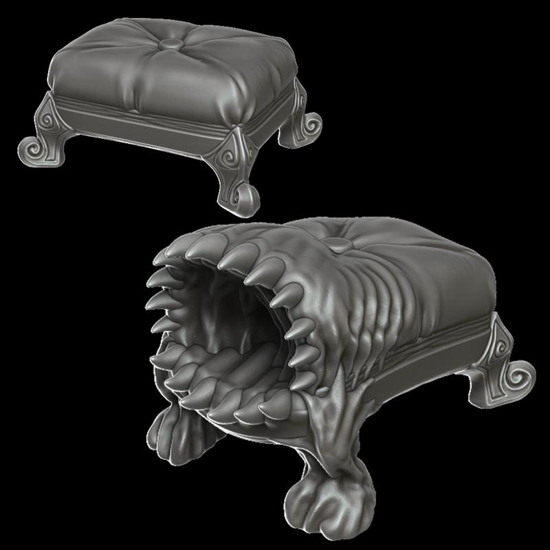 Foot rest mimic