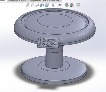 Table sci fi decor miniature game