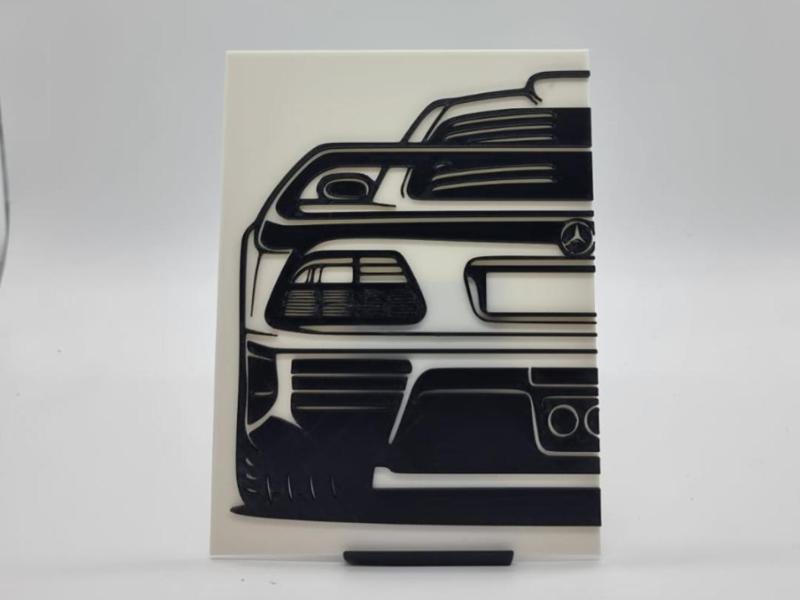 2D Wall Art Mercedes Benz CLK GTR
