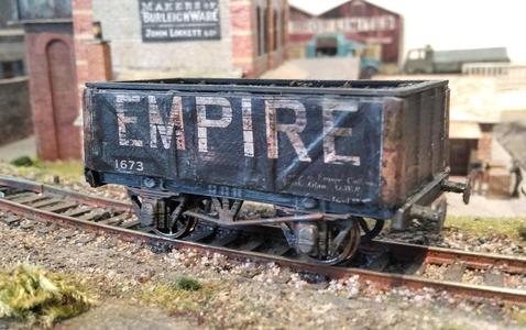 seven-plank railway mineral wagon