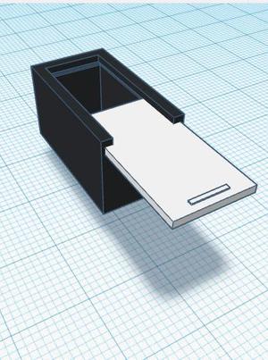 Box with lid and single handle