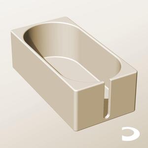 CX96-70-SS Slotted Modular Stacking Storage Boxes Bins | Printable Objects - Infinite Containers | stl file for 3d printing