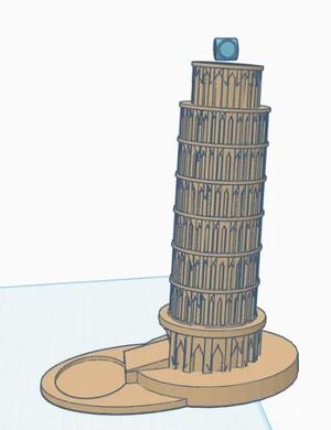 Leaning Tower of Pisa Dice Tower   