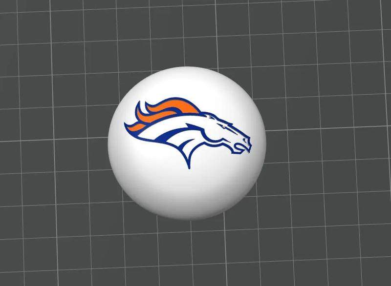 Broncos door knob   