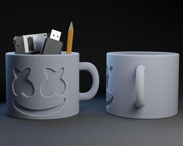 Marshmallow DJ Junk Mug   