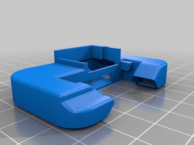 Prusa I3 MKS2 improved Fan Duct for "E3D Mount for bowden extruder (High Mount)"