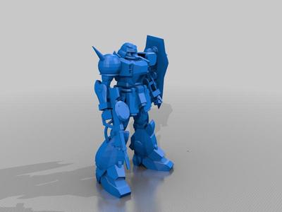 Gundam Zaku separated 01