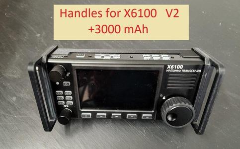 Xiegu X6100 Handles V2 and powerbank N7DDC