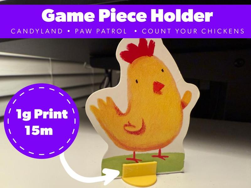 Player Game Piece Card Stand for Candy Land