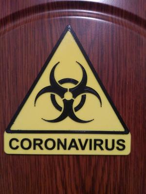 Coronavirus COVID-19 warning sign