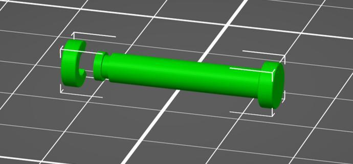 Flipper Zero case pins with c-clips